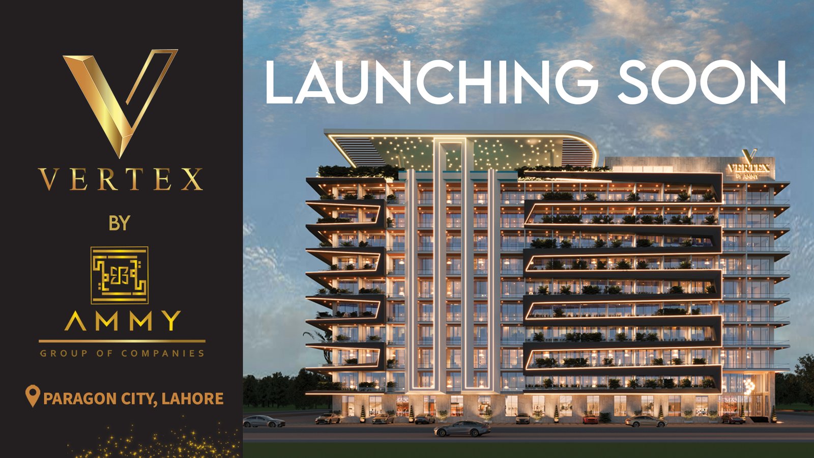 VERTEX by AMMY Properties — Launching Soon, Paragon City, Lahore